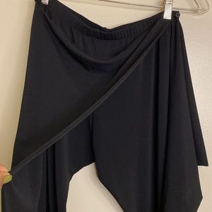 Rag & Bone Asymmetrical Wrap Pants Small Black